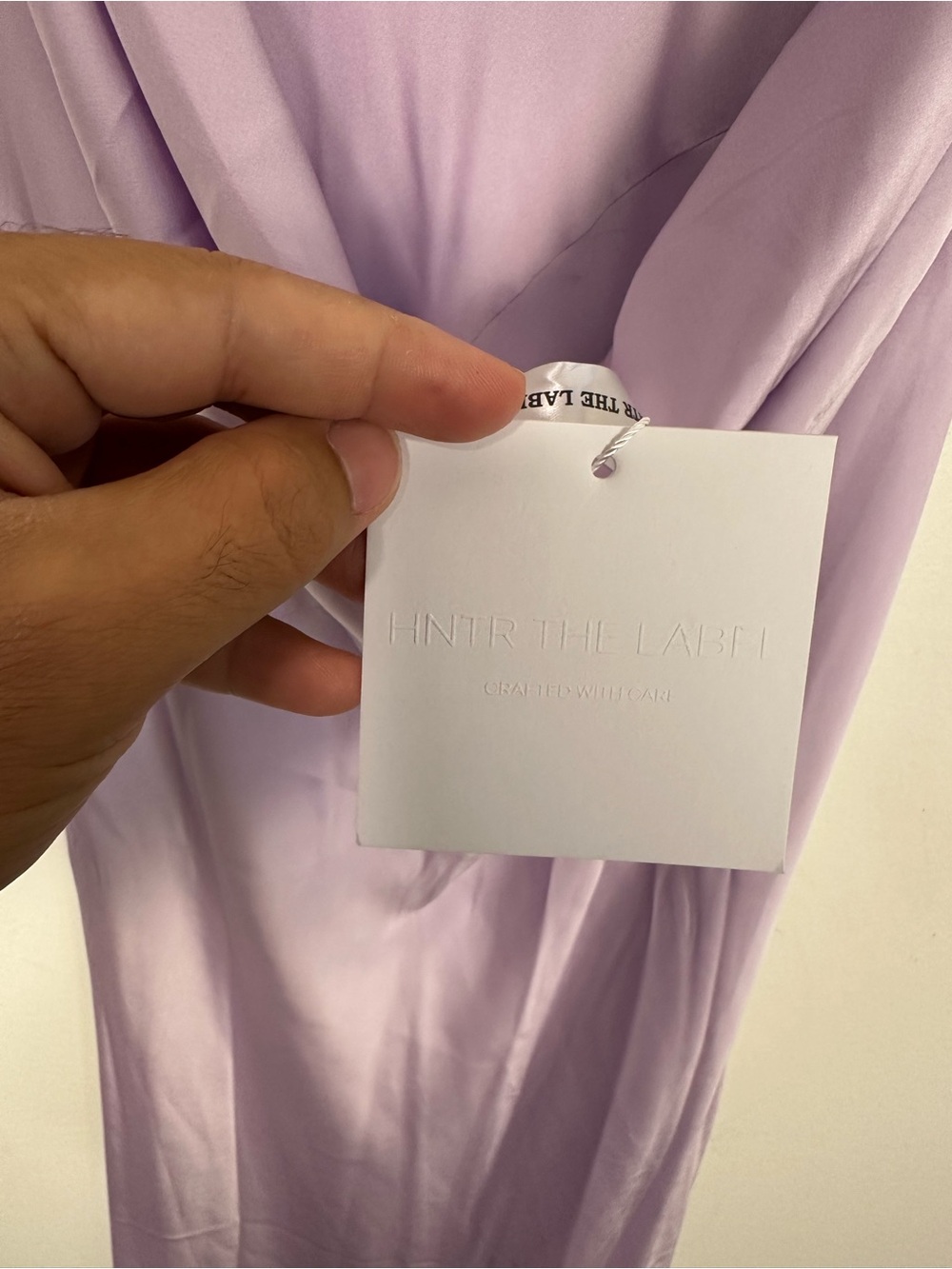 Hntr The Label Lilac Satin Strapless Hugo Gown Women’s Sz S NWT - Picture 7 of 9